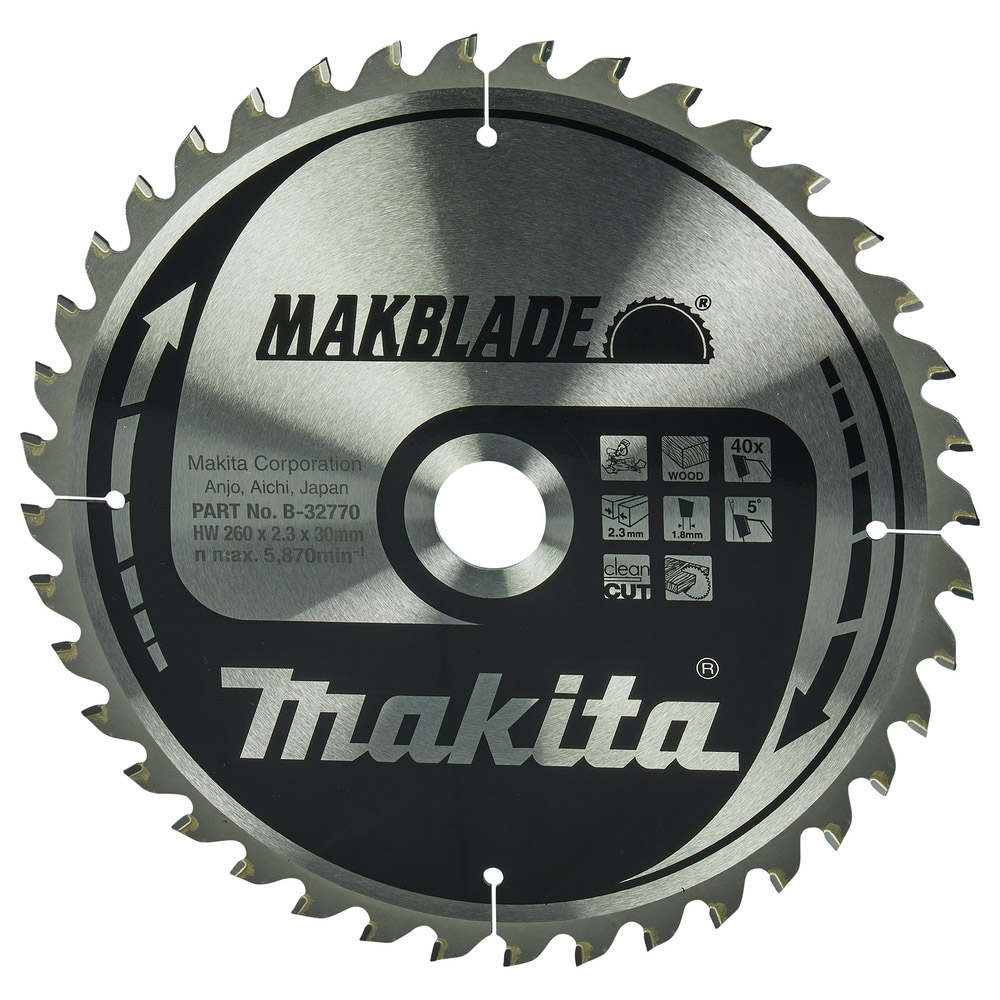 DISQUE BOIS MAKBLADE 260 x 30 mm - MAKITA - B-32770