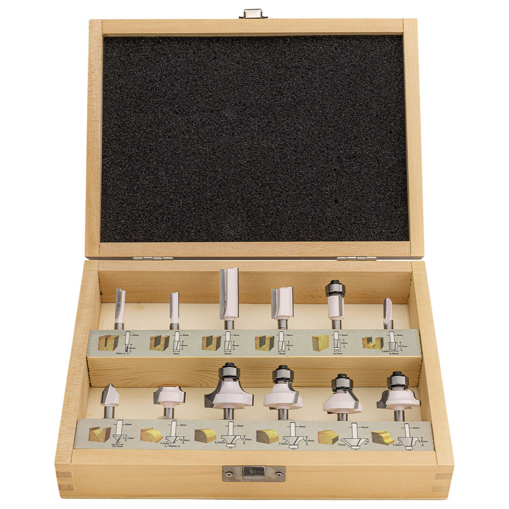 COFFRET FRAISE 1/4 ROND (12PCS) MAKITA - D57065