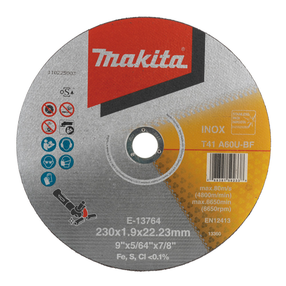 DISQUE À TRONÇONNER FIN 230X1,6X22,23MM - MAKITA - E-13764