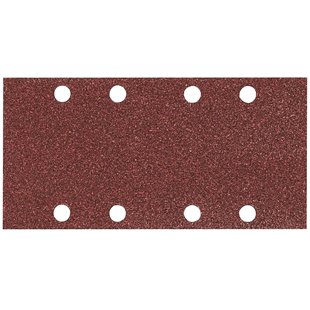 10 FEUILLES RECTANGULAIRES ABRASIVES 93X185 MM GRAIN 100 - 4 + 4 TROUS - MAKITA - P-31902