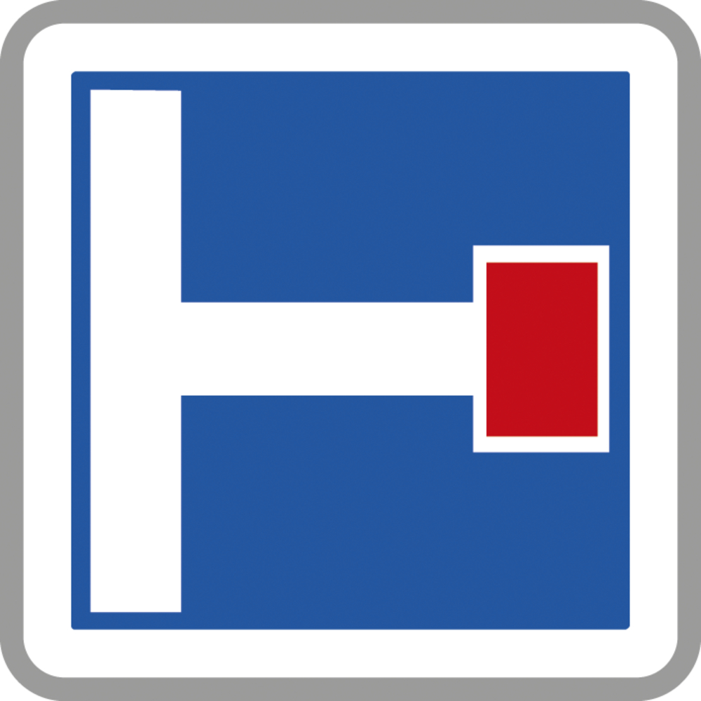 Panneau carré présignalisation d’une impasse 900 Ecolign C13b cl2 - NADIA SIGNALISATION - CAR900E2C13b