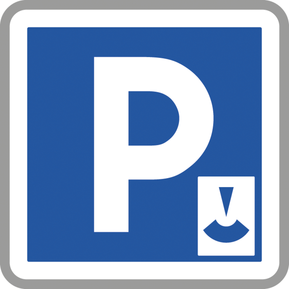 Panneau carré stationnement limité disque 900 Ecolign C1b cl2 - NADIA SIGNALISATION - CAR900E2C1b