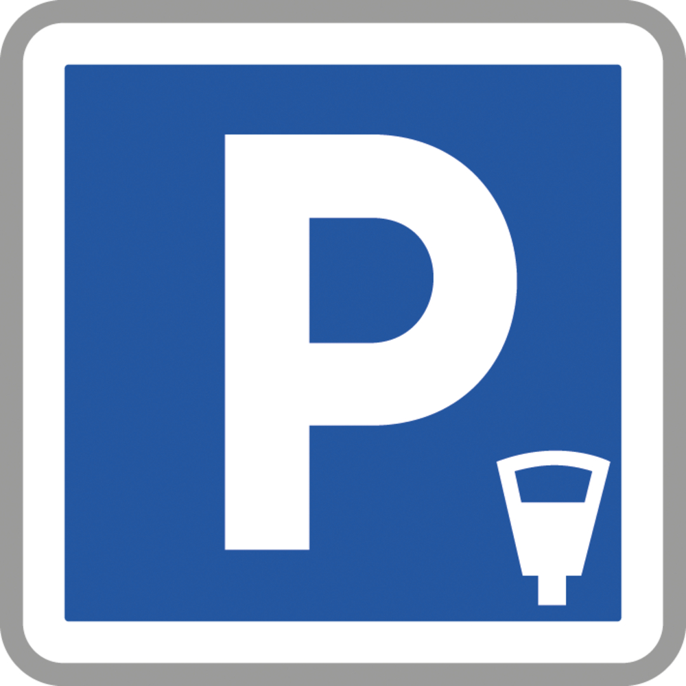 Panneau carré stationnement payant 900 Ecolign C1c cl2 - NADIA SIGNALISATION - CAR900E2C1c