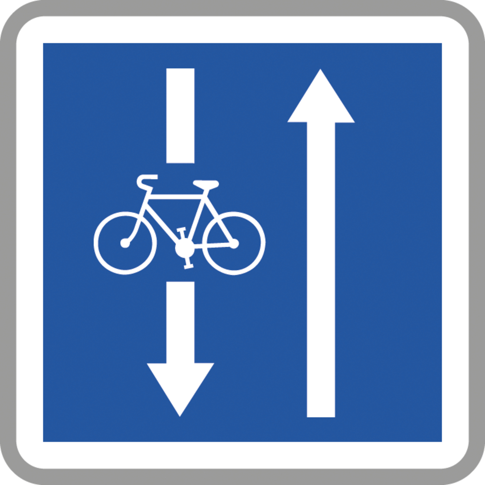 Panneau carré Indication conditions circulation 900 Ecolign C24aex3 cl2 - NADIA SIGNALISATION - CAR900E2C24aex3
