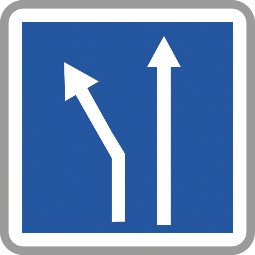 Panneau carré voies affectées 900 Ecolign C24bex1 cl2 - NADIA SIGNALISATION - CAR900E2C24bex1