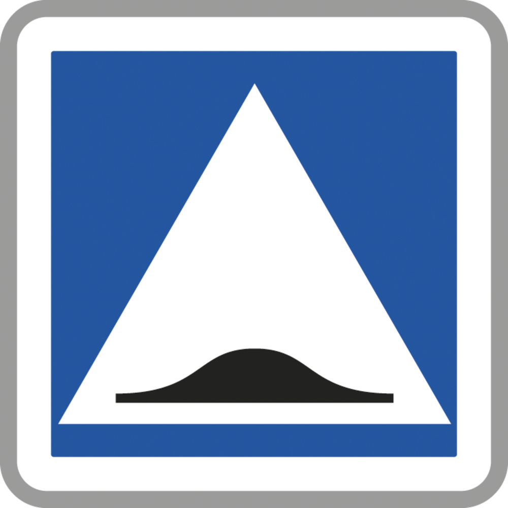 Panneau carré Surélévation de chaussée 900 Ecolign C27 cl2 - NADIA SIGNALISATION - CAR900E2C27
