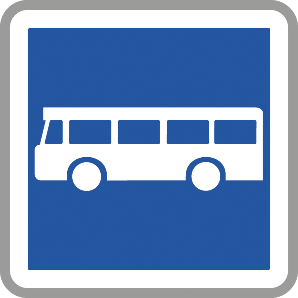 Panneau carré arrêt d'autobus interdiction 900 Ecolign C6 cl2 - NADIA SIGNALISATION - CAR900E2C6
