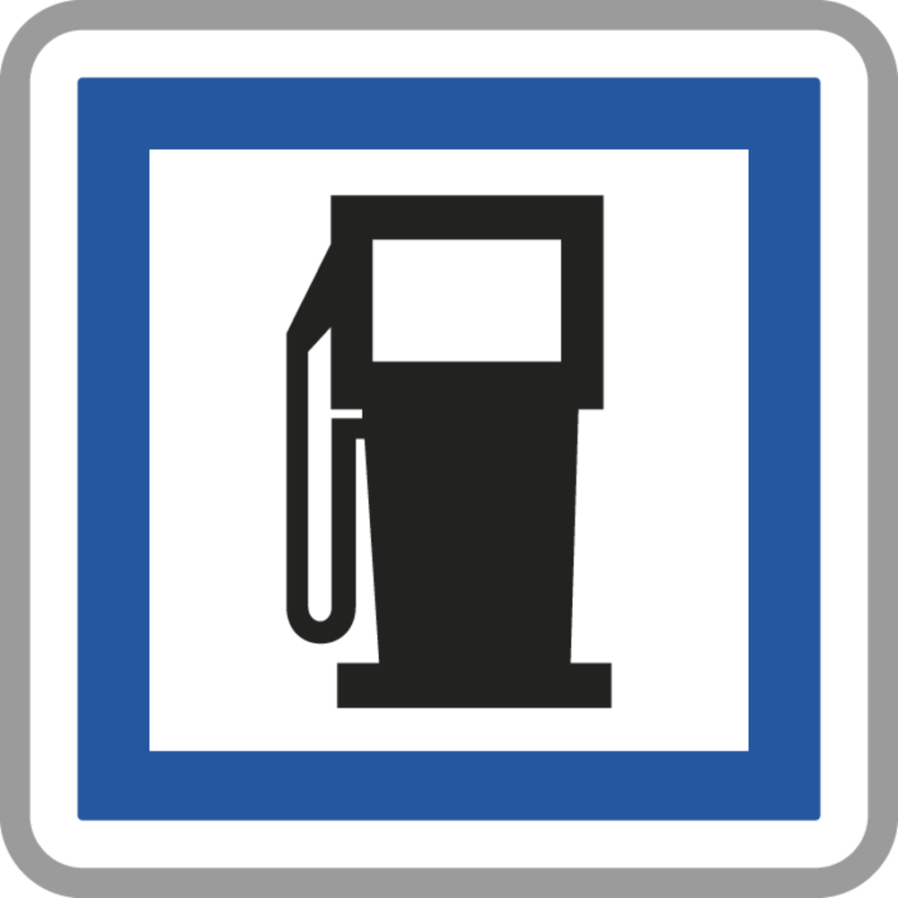 Panneau carré Poste carburant 24/7 900 Ecolign CE15a cl2 - NADIA SIGNALISATION - CAR900E2CE15a