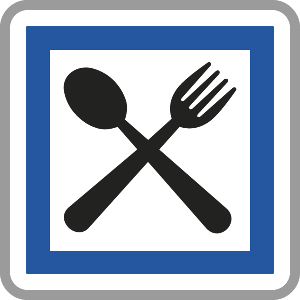 Panneau carré Restaurant ouvert 7j/7 900 Ecolign CE16 cl2 - NADIA SIGNALISATION - CAR900E2CE16