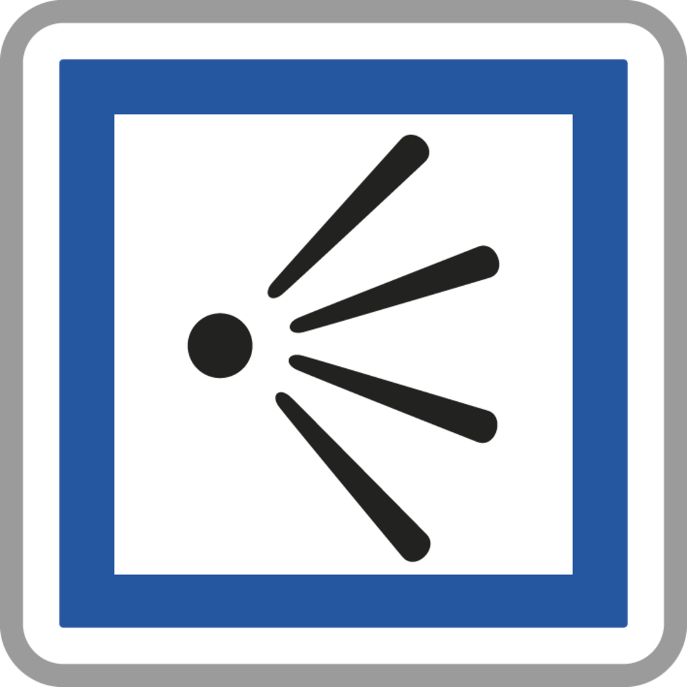 Panneau carré Point de vue 900 Ecolign CE21 cl2 - NADIA SIGNALISATION - CAR900E2CE21