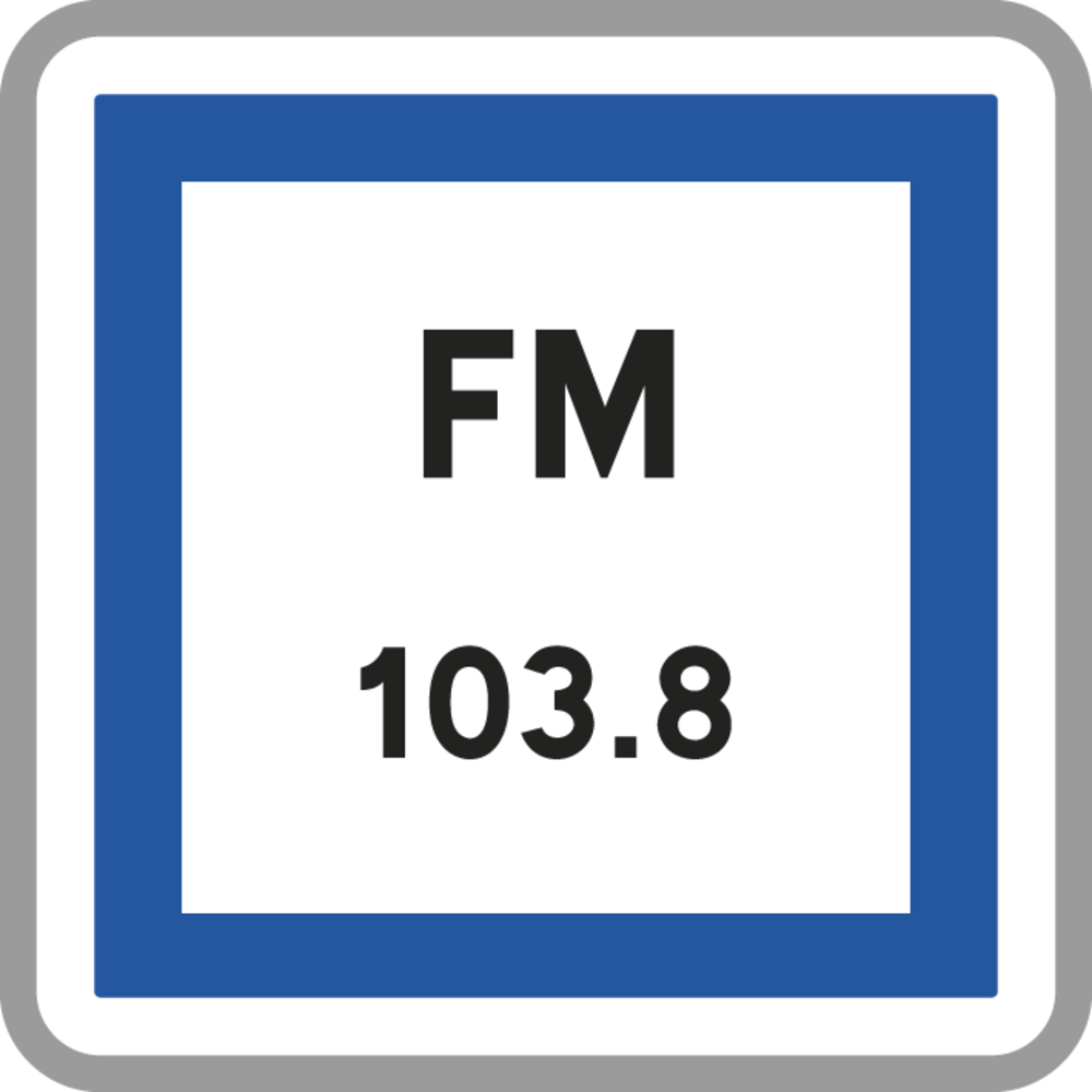 Panneau carré Fréquence Routière 900 CE22 cl2 - NADIA SIGNALISATION - CAR900E2CE22