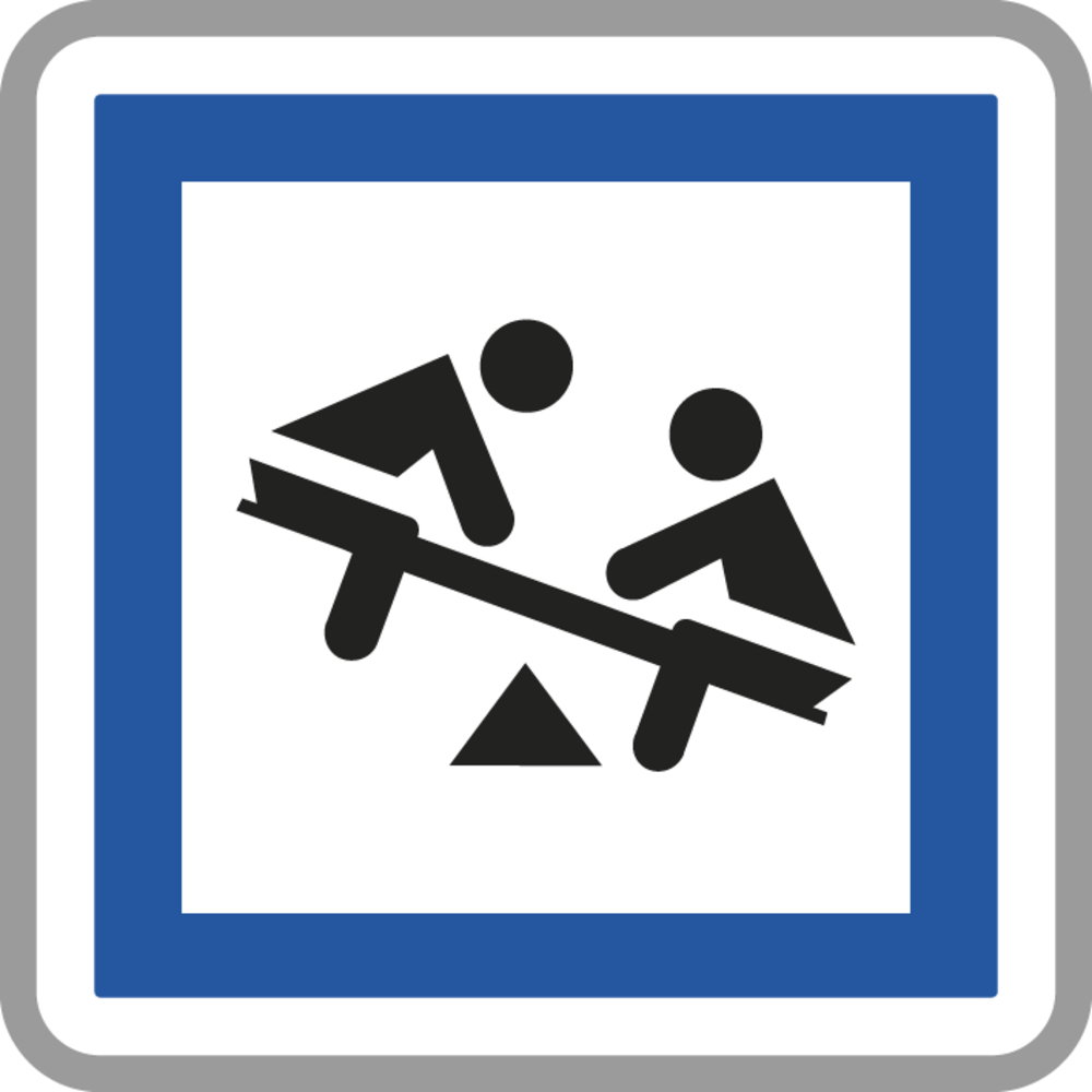 Panneau carré Jeux d'enfants 900 Ecolign CE23 cl2 - NADIA SIGNALISATION - CAR900E2CE23