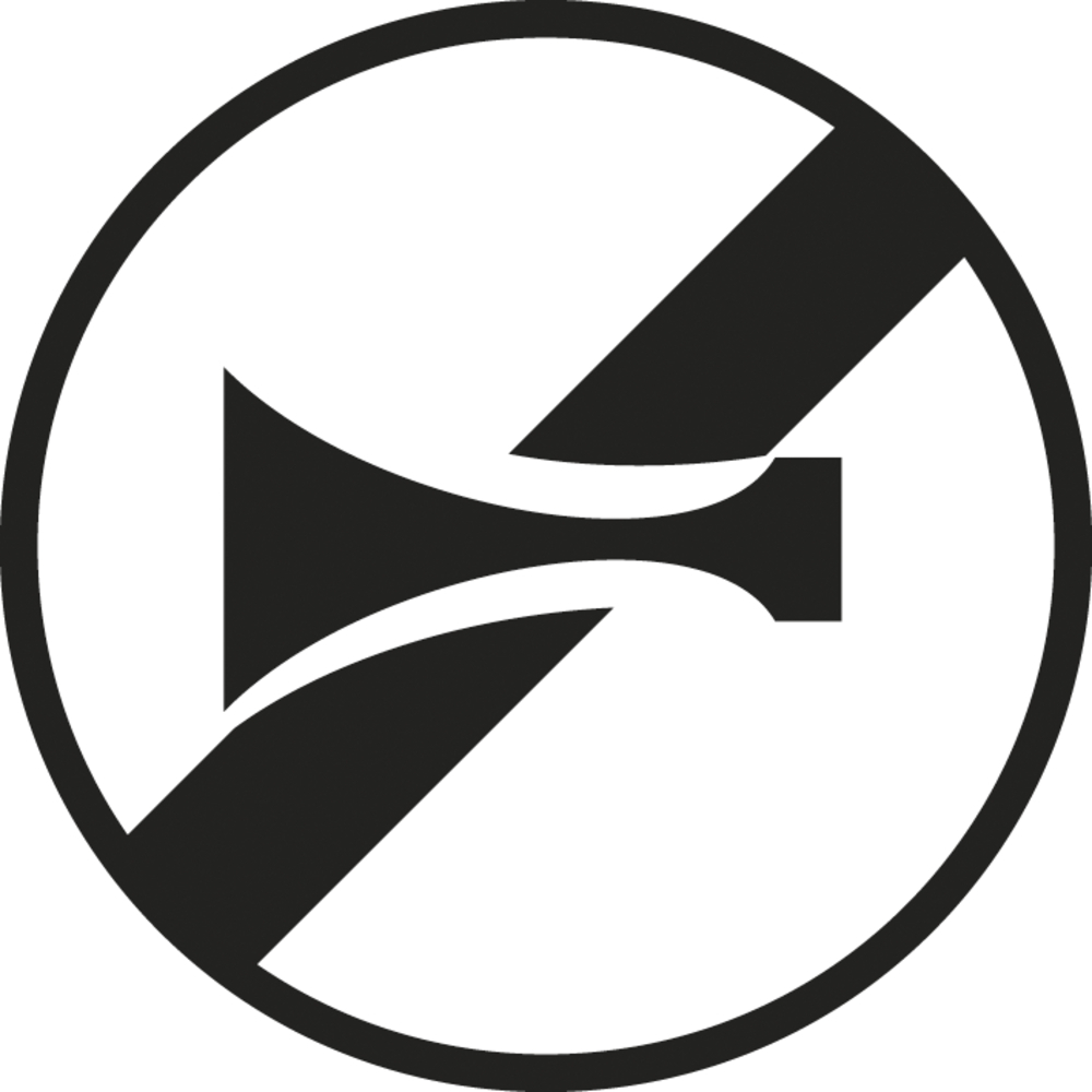 Panneau disque Fin d'interdiction avertisseur sonore 450 Ecolign B35 cl1 - NADIA SIGNALISATION - DIS450E1B35