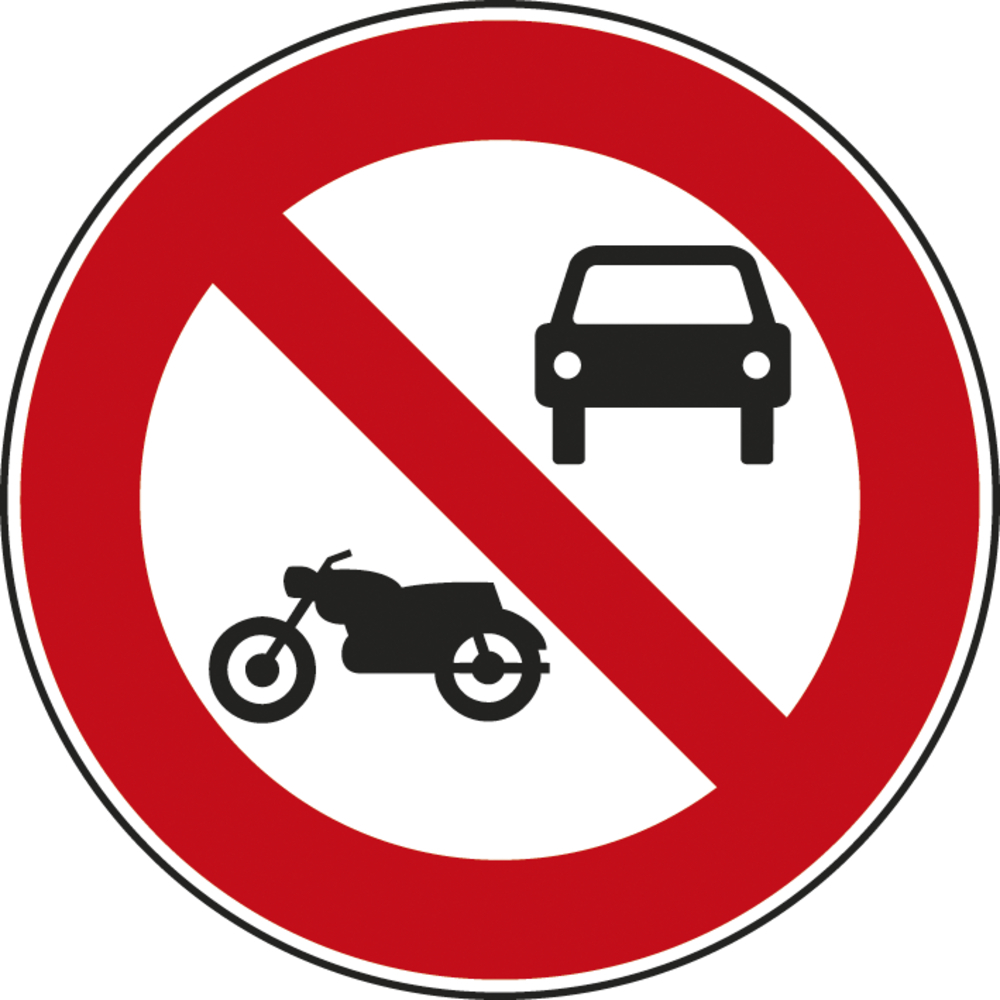 Panneau disque accès interdit véhicules moteur sauf cyclomoteurs 450 B7a cl1 - NADIA SIGNALISATION - DIS450E1B7a
