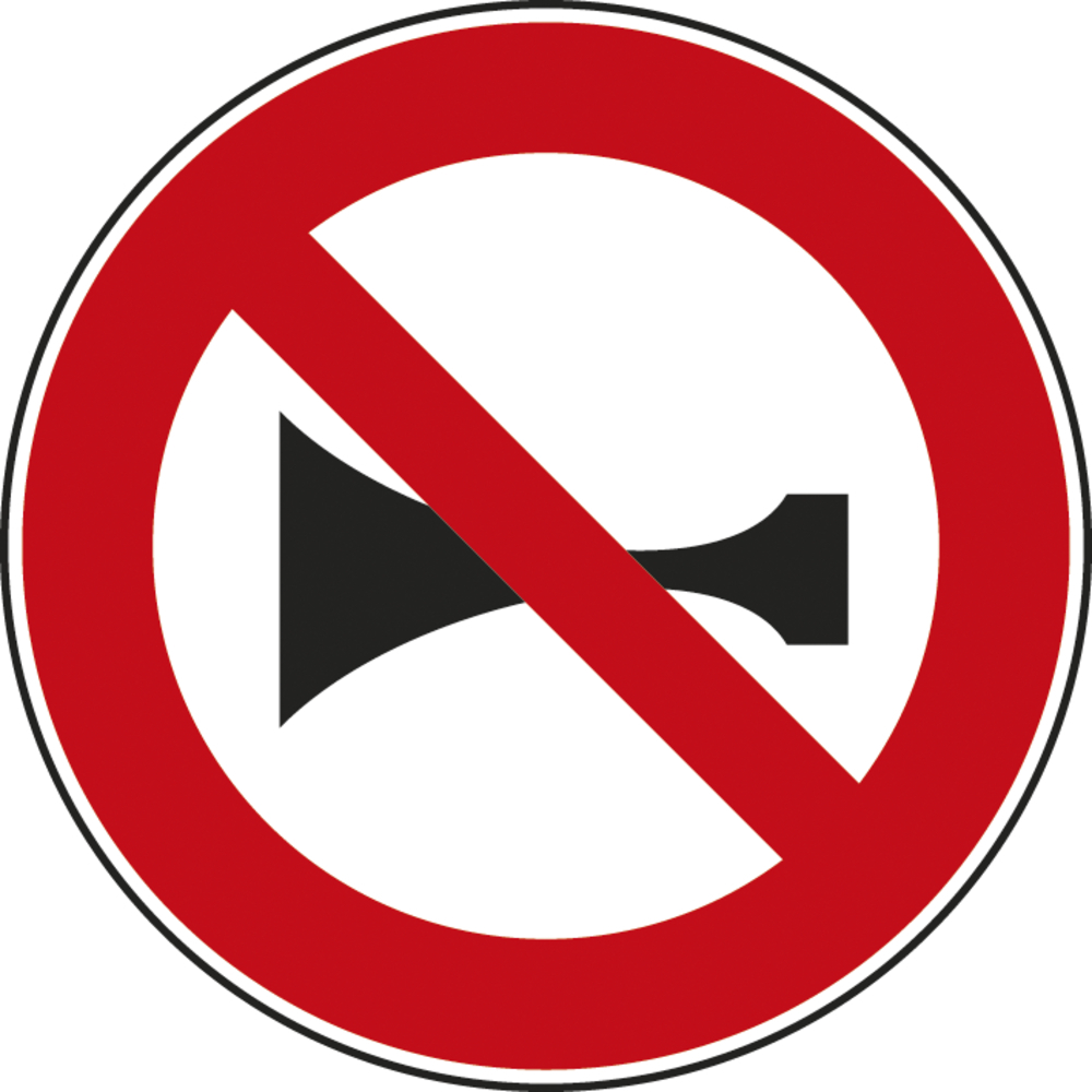Panneau disque interdiction signaux sonores 450 ECOLIGN B16 cl2 - NADIA SIGNALISATION - DIS450E2B16