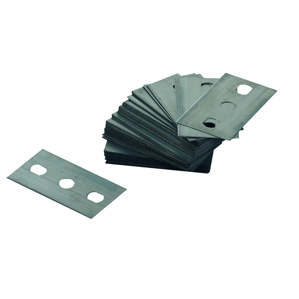 50 lames rectangle pour gratte-vitre 38 mm - NESPOLI - 39646