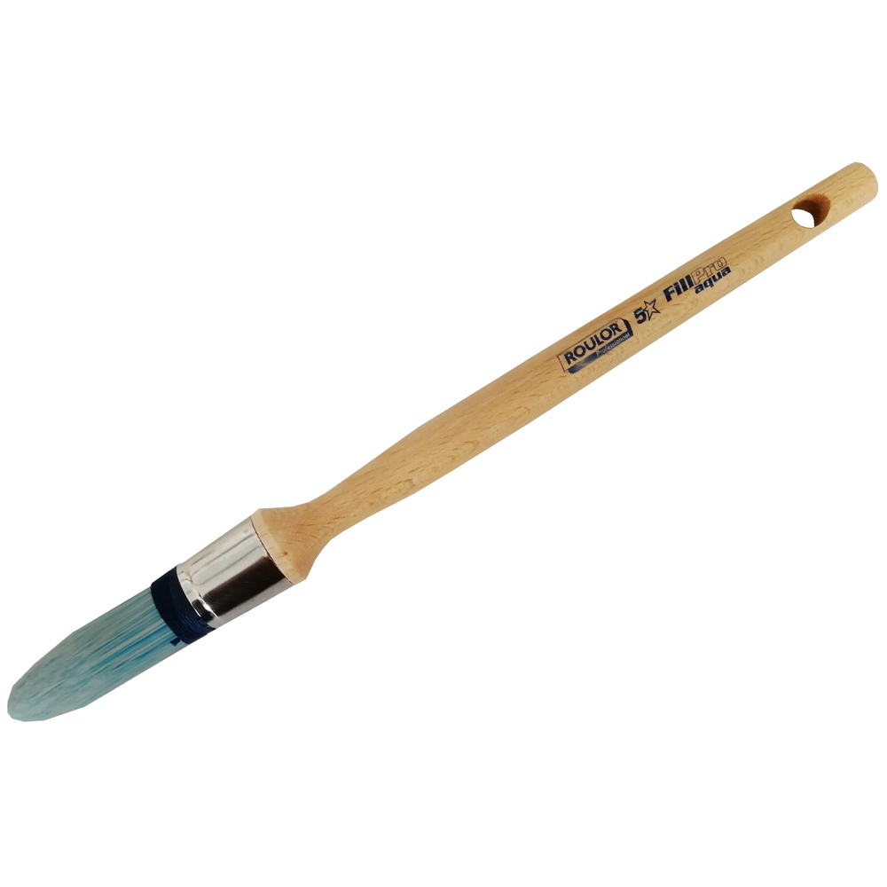 Brosse 5* à réchampir n°2 pour peinture phases aqueuses manche bois - ROULOR - 418421