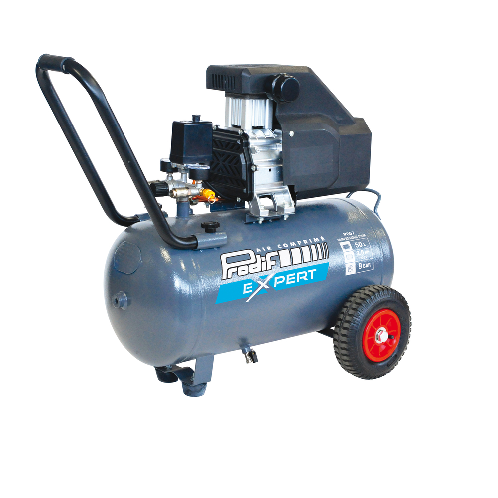 COMPRESSEUR D'AIR PRODIF SANS HUILE 50L 9 BAR 2,5CV P857