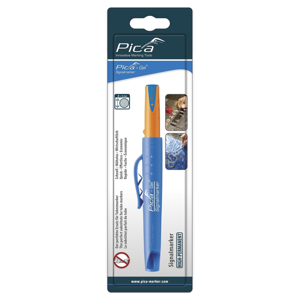 Marqueur bleu gel pica haute température 1000°C - vendu à l'unité  - 8081