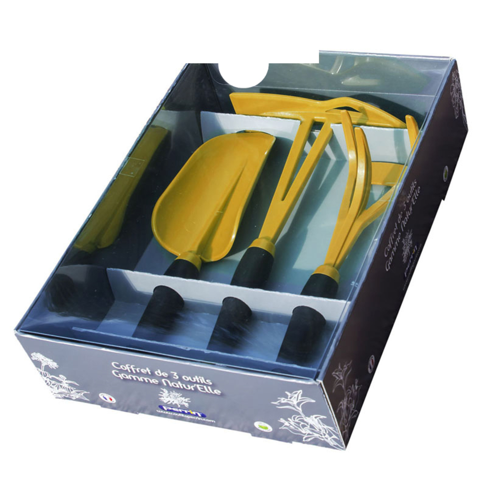 COFFRET 3 OUTILS GAMME NATUR'ELLE JAUNE MIEL PERRIN - 508311