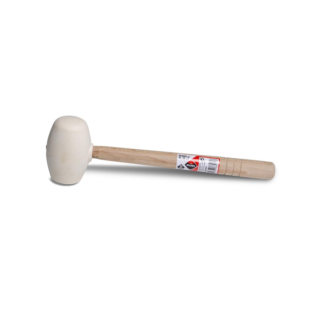 Maillet caoutchouc blanc pointe ronde 250 gr. RUBI - 66905