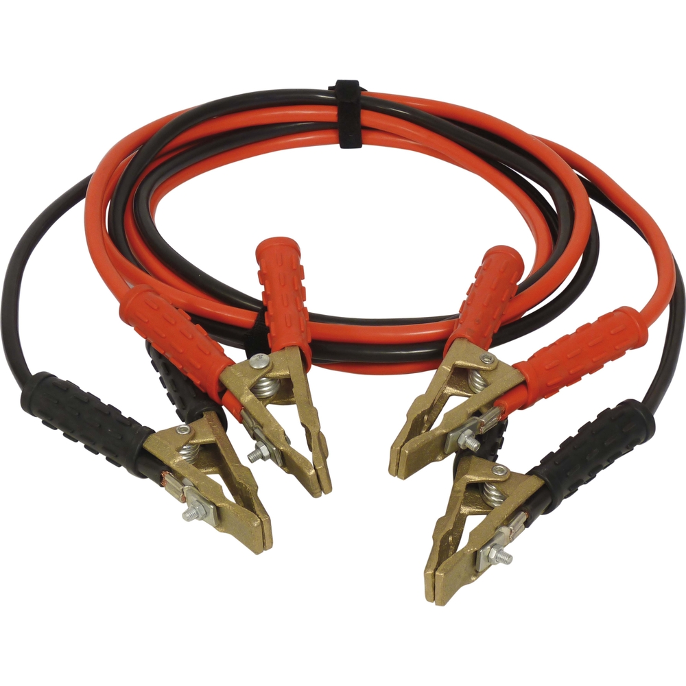 Cable demarrage cca 25mm² pinces laiton 520a 2x3m SODISTART - 04137