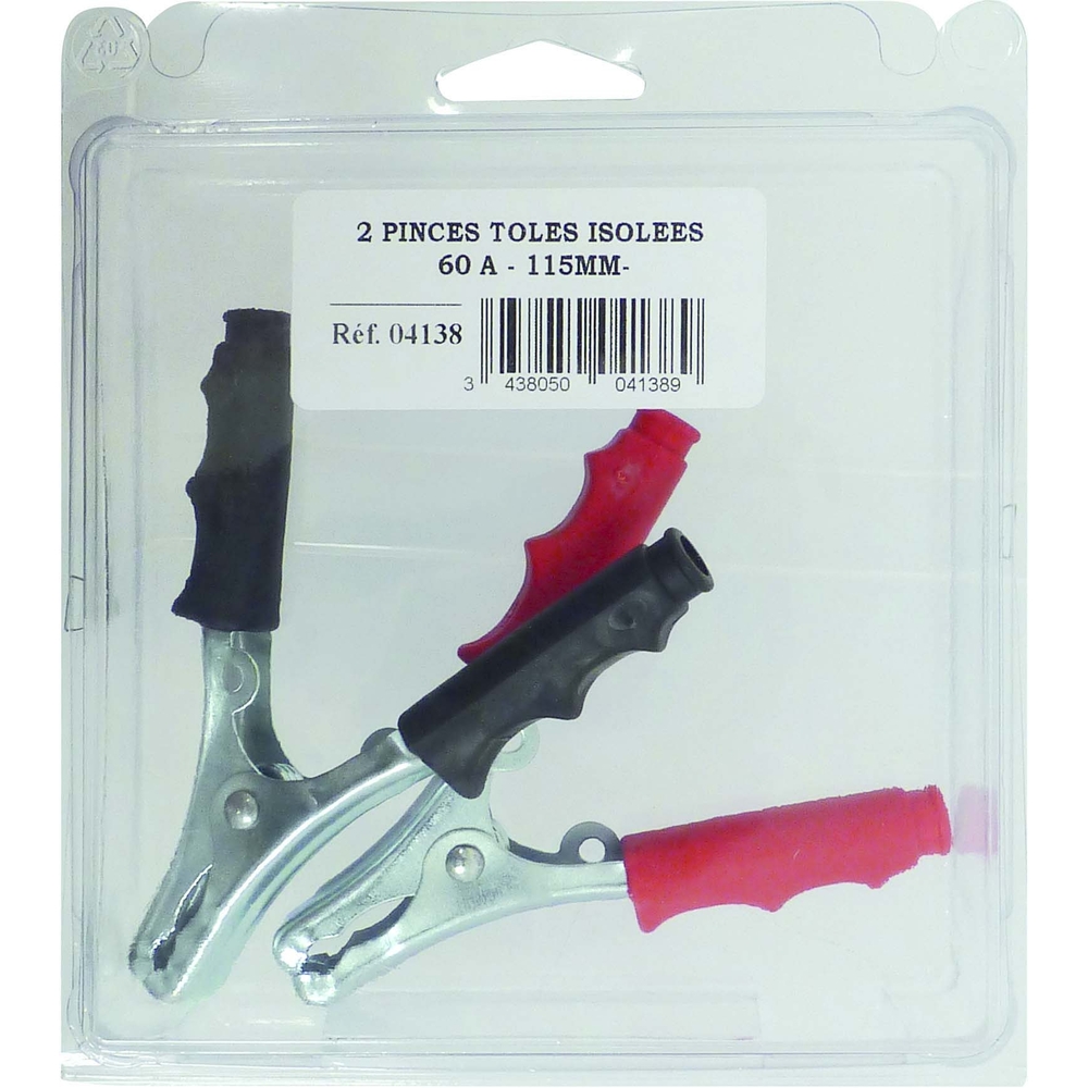 2 pinces toles isolees 60a - 04138