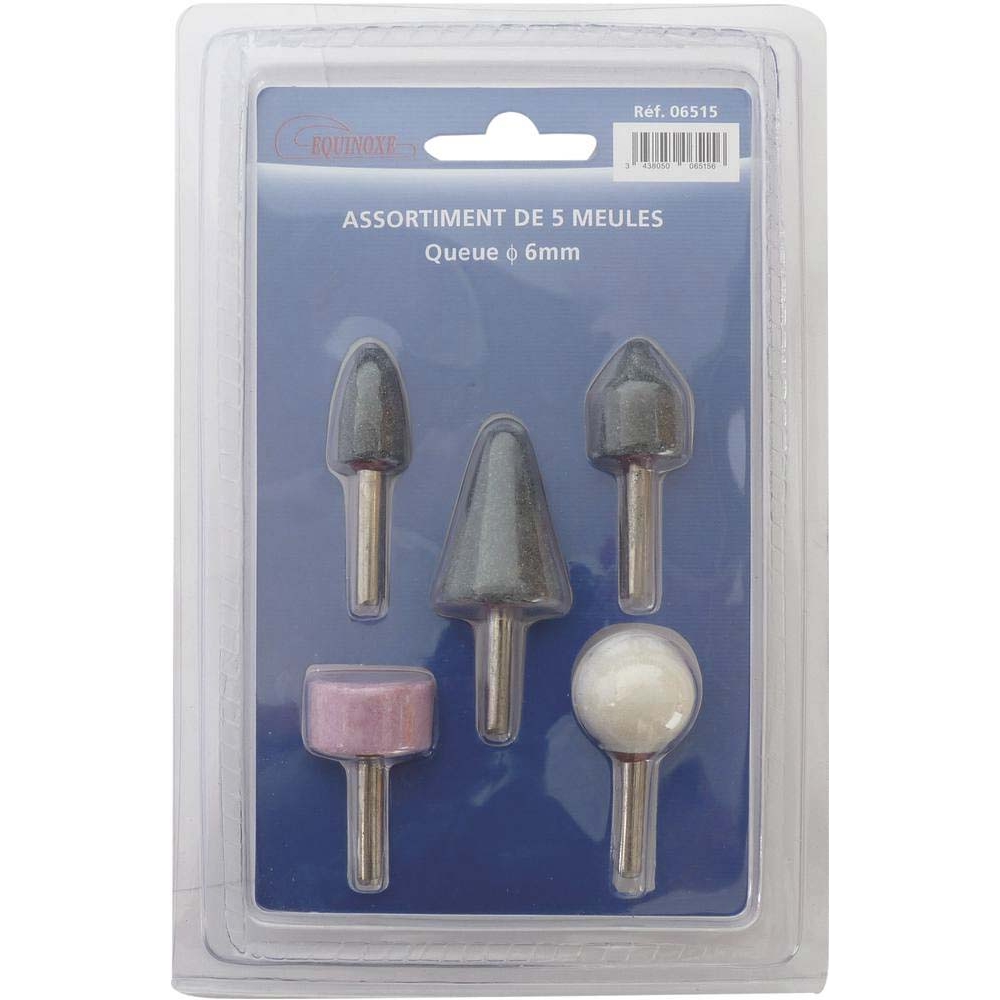 Meule sur tige 6mm - blister de 5 pcs - 6515