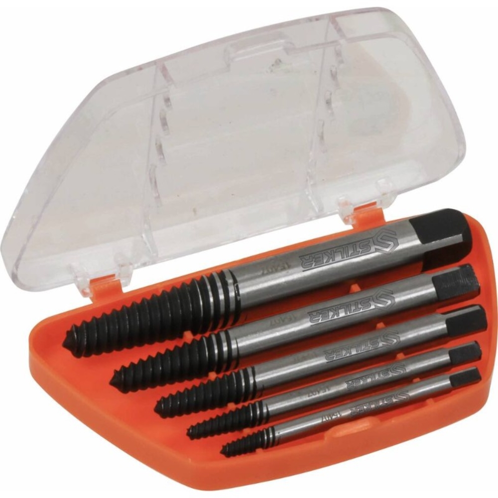 Jeu 5 extracteurs de vis chrome molyb/blister DRAKKAR TOOLS - 15407