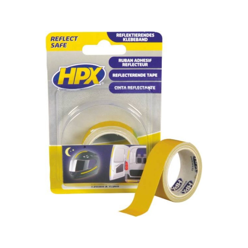 Ruban reflechissant jaune 19mmx1.5m HPX - 20540