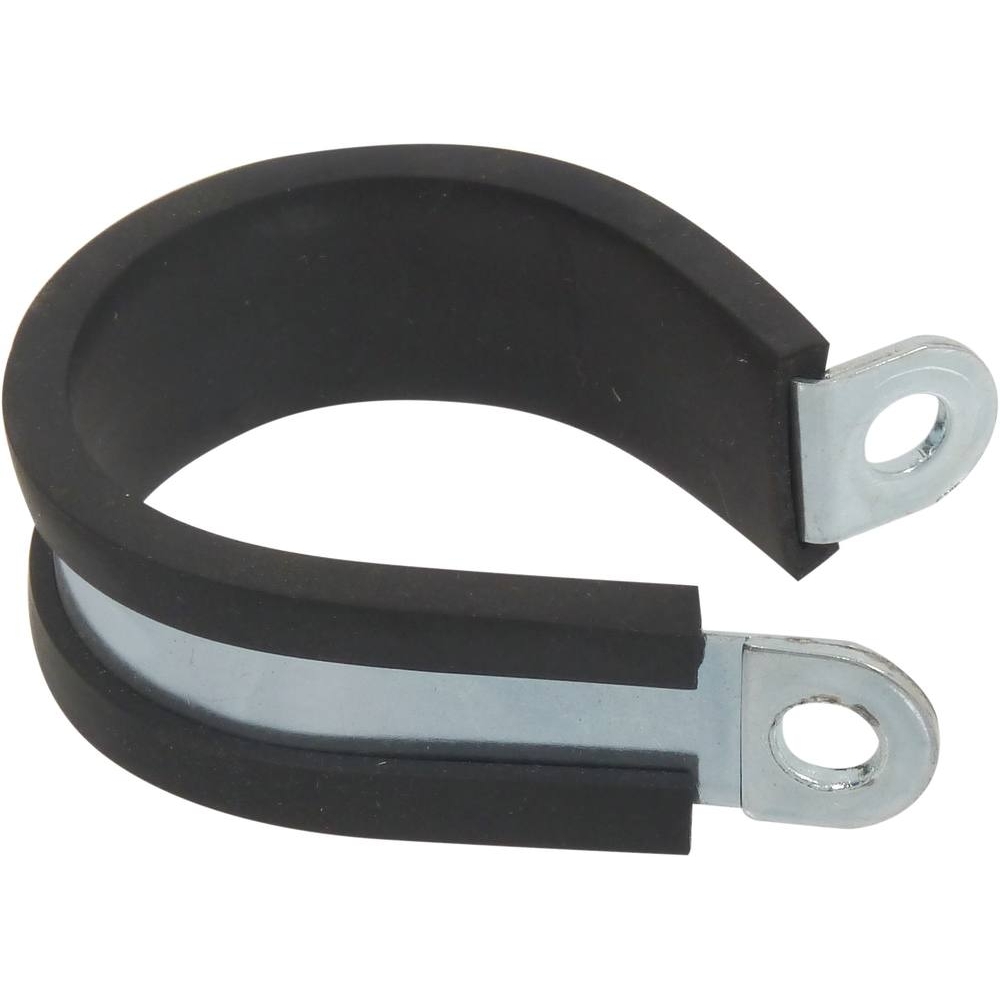 Collier acier zingué 12mm avec protection caoutchouc 10mm - Lot de 100 - KLIPPER - 23352.100