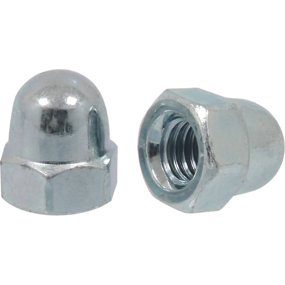 Ecrou borgne zingué blanc M6 DIN 1587 - boîte de 500 - KLIPPER - 26709.500