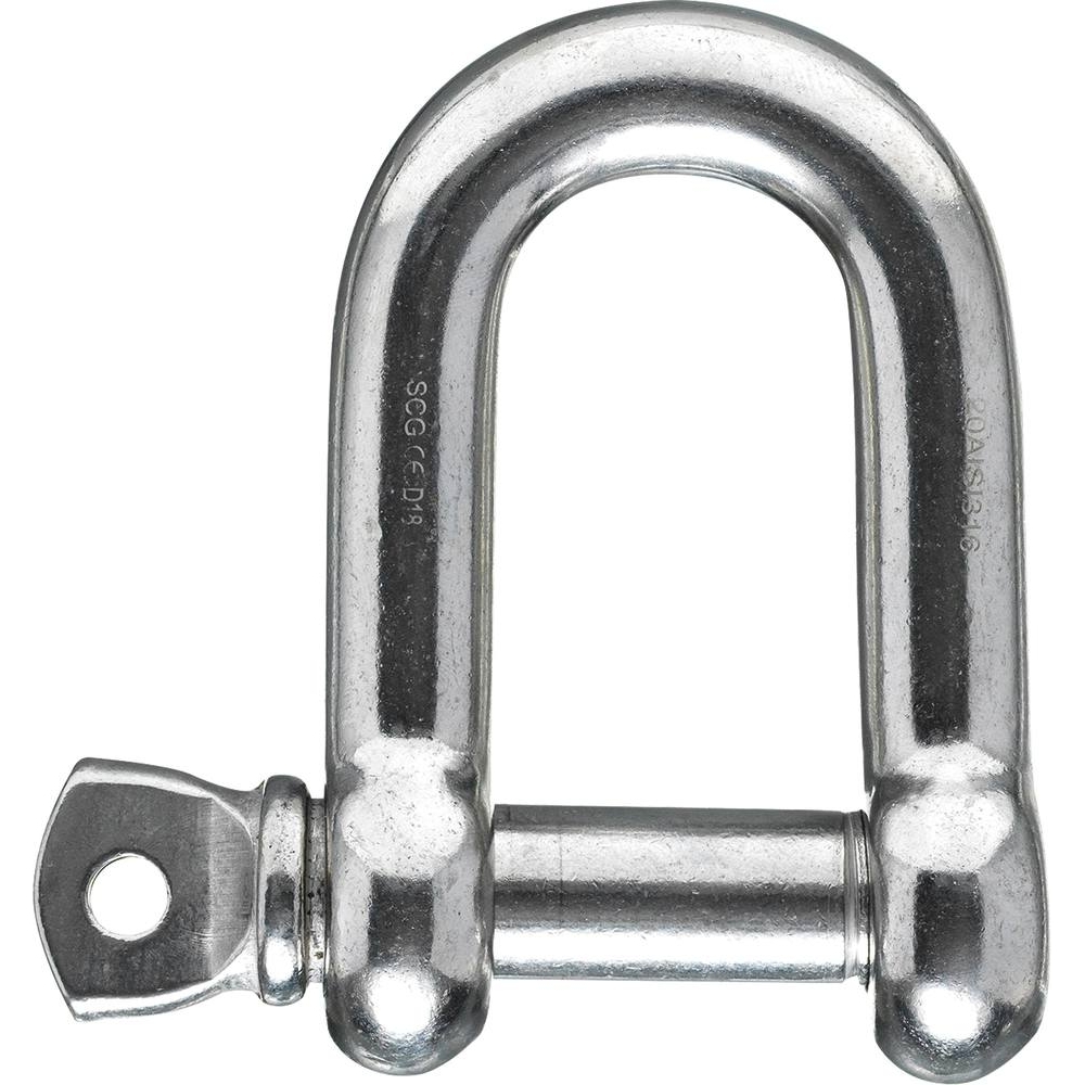 Manille droite en acier inox 6mm - sachet de 4 - KLIPPER - 75576.04