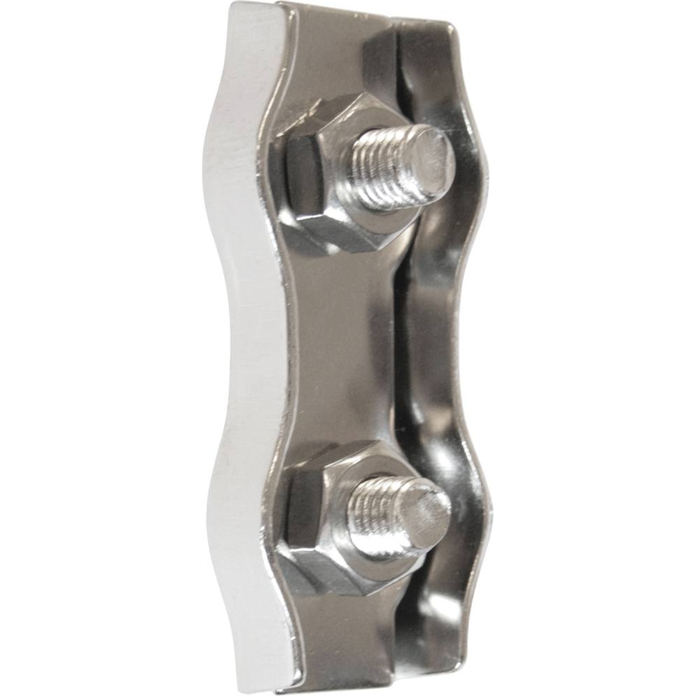 Serre-câble plat inox 2 boulons 6mm - sachet de 6 - KLIPPER - 75674.06