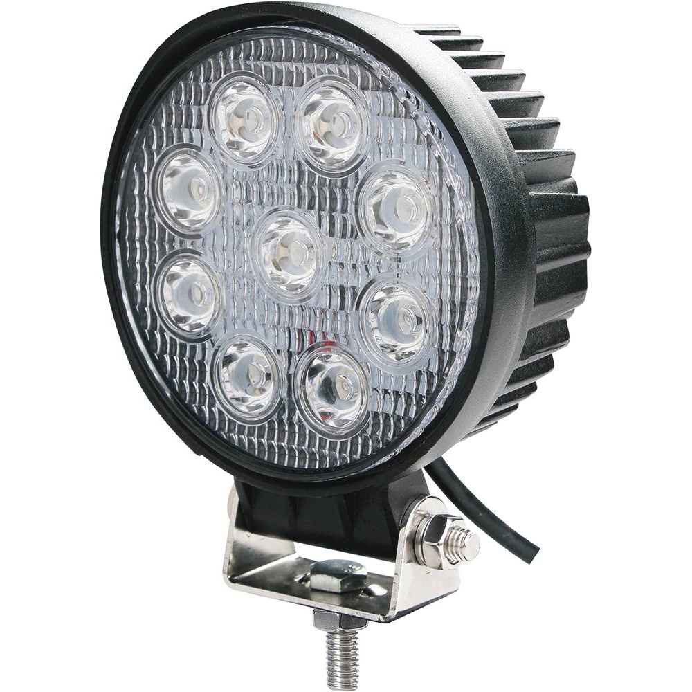 Phare de travail rond LED 10/32V 27W 1800 lumens faisceau large - SODIFLASH - 79670