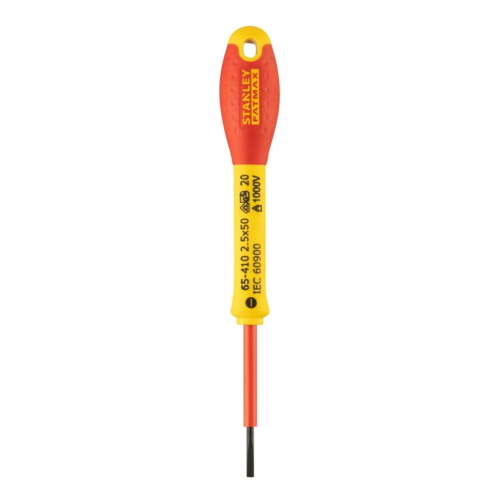 Tournevis d'électricien isolé 1000 V 2,5 x 50 mm - Fatmax  - 0-65-410 - STANLEY FATMAX