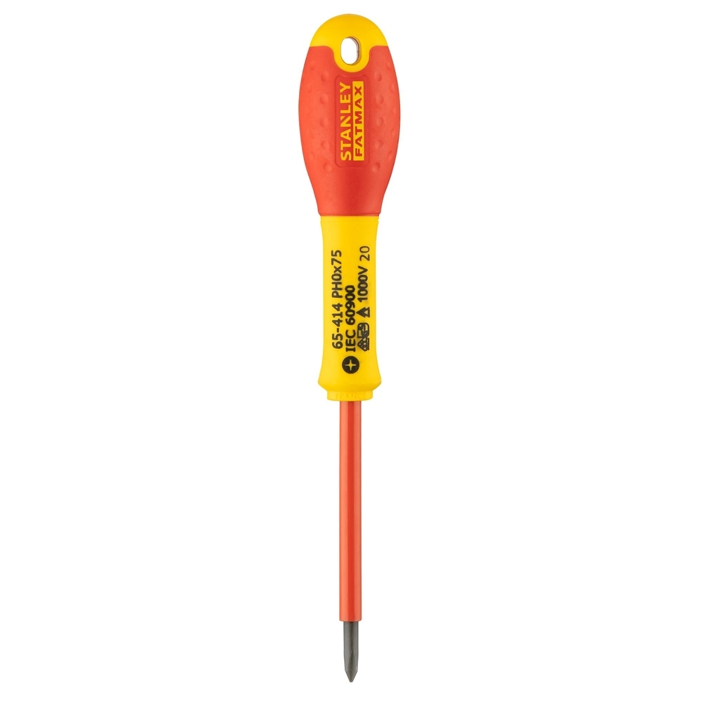 Tournevis Phillips isolé 1000 V PH0 x 75 mm - Fatmax  - 0-65-414 - STANLEY FATMAX