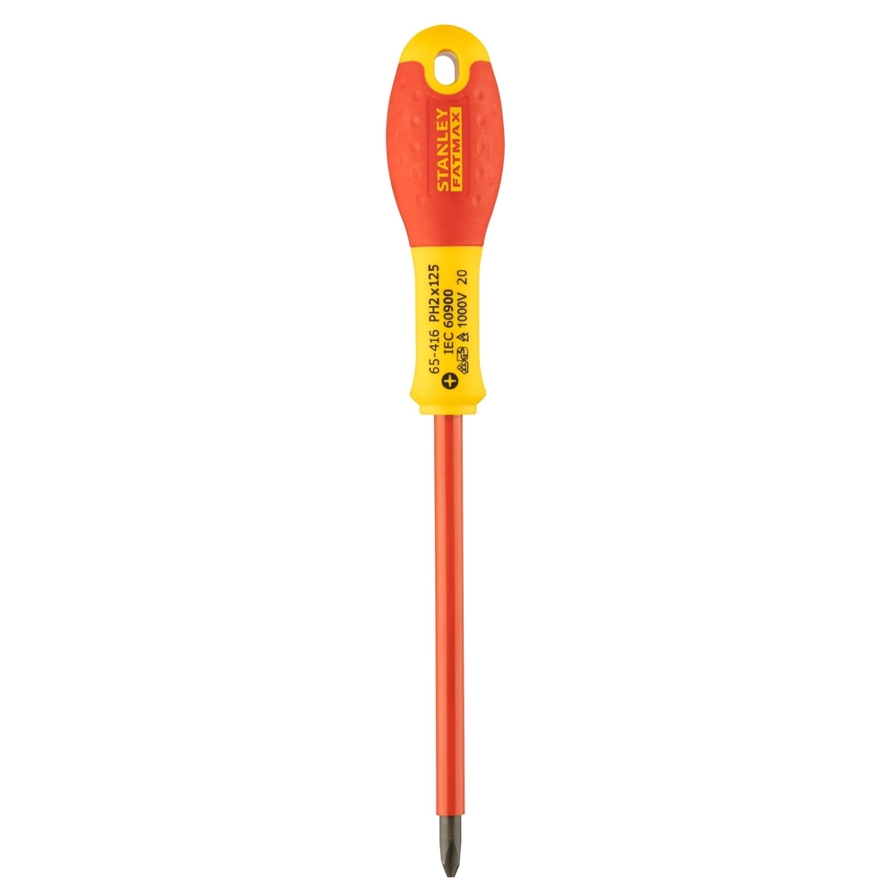 Tournevis Phillips isolé 1000 V PH2 x 125 mm - Fatmax - 0-65-416 - STANLEY FATMAX