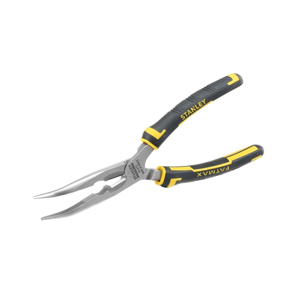 Pince à becs 1/2 ronds longs coudés 200 mm - Fatmax - 0-89-872 - STANLEY FATMAX