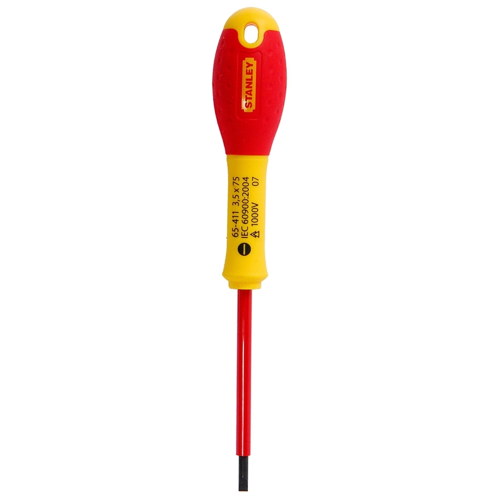Tournevis d'électricien isolé 1000 V 3,5 x 75 mm - Fatmax  - 1-65-411 - STANLEY FATMAX