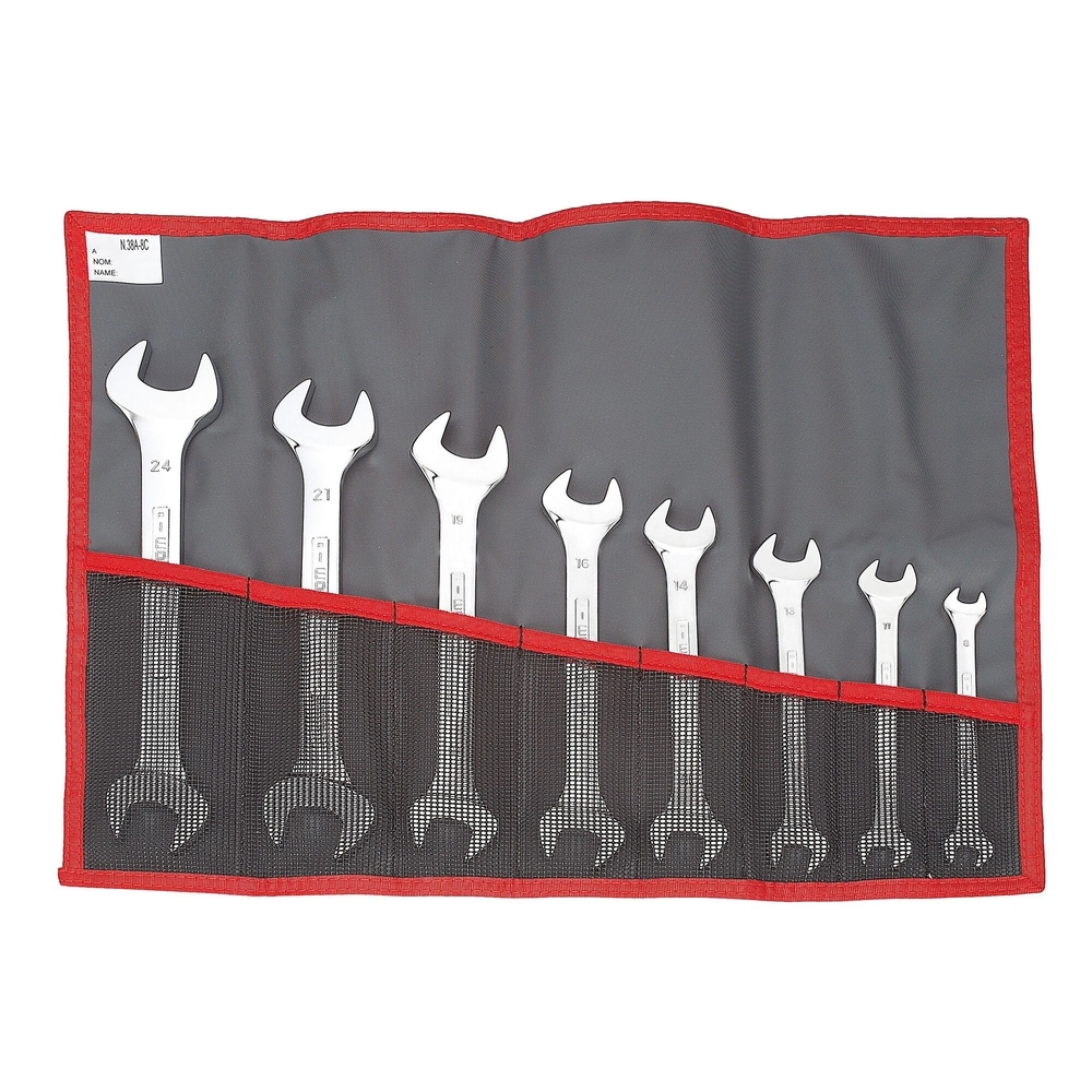 Jeu de 8 clés à fourche en mm - FACOM - 44.JE8T