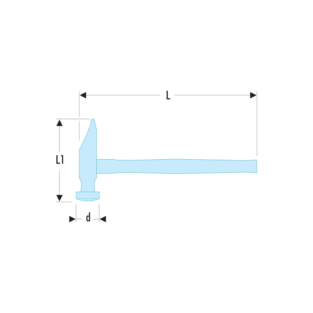 Marteau à ganir tête ronde 30mm - FACOM - 860H.30