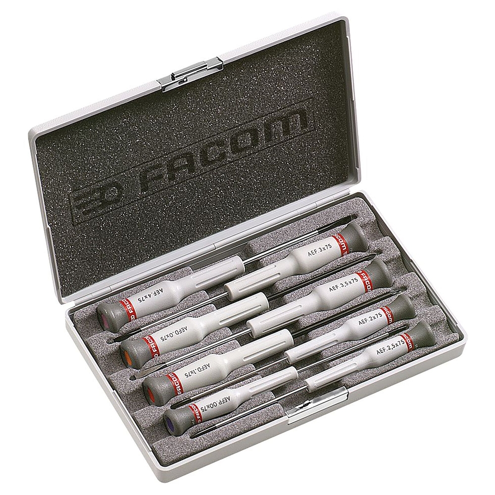 Coffret 8 tournevis micro-tech - Par 5 - FACOM - AEF.J6
