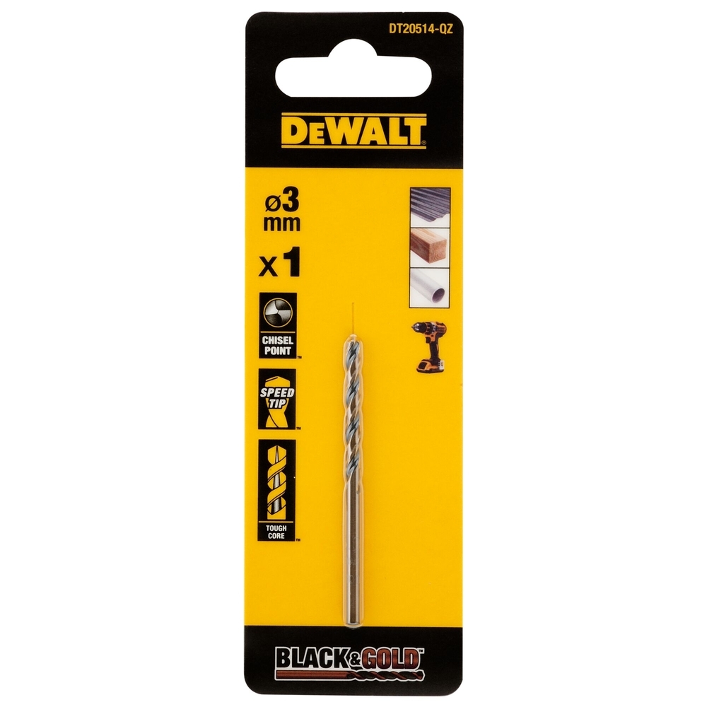Foret HSS-G 3 x 33 x 61 mm - DT20514-QZ - DEWALT