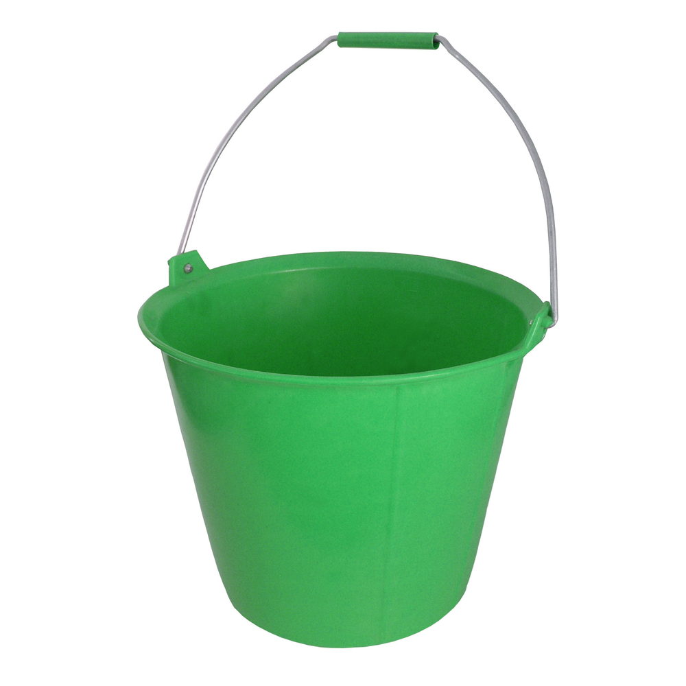 Seau PRO VERT renforcé à ergots 13 litres anse Diam. 6.3 mm TALIAPLAST - 310133