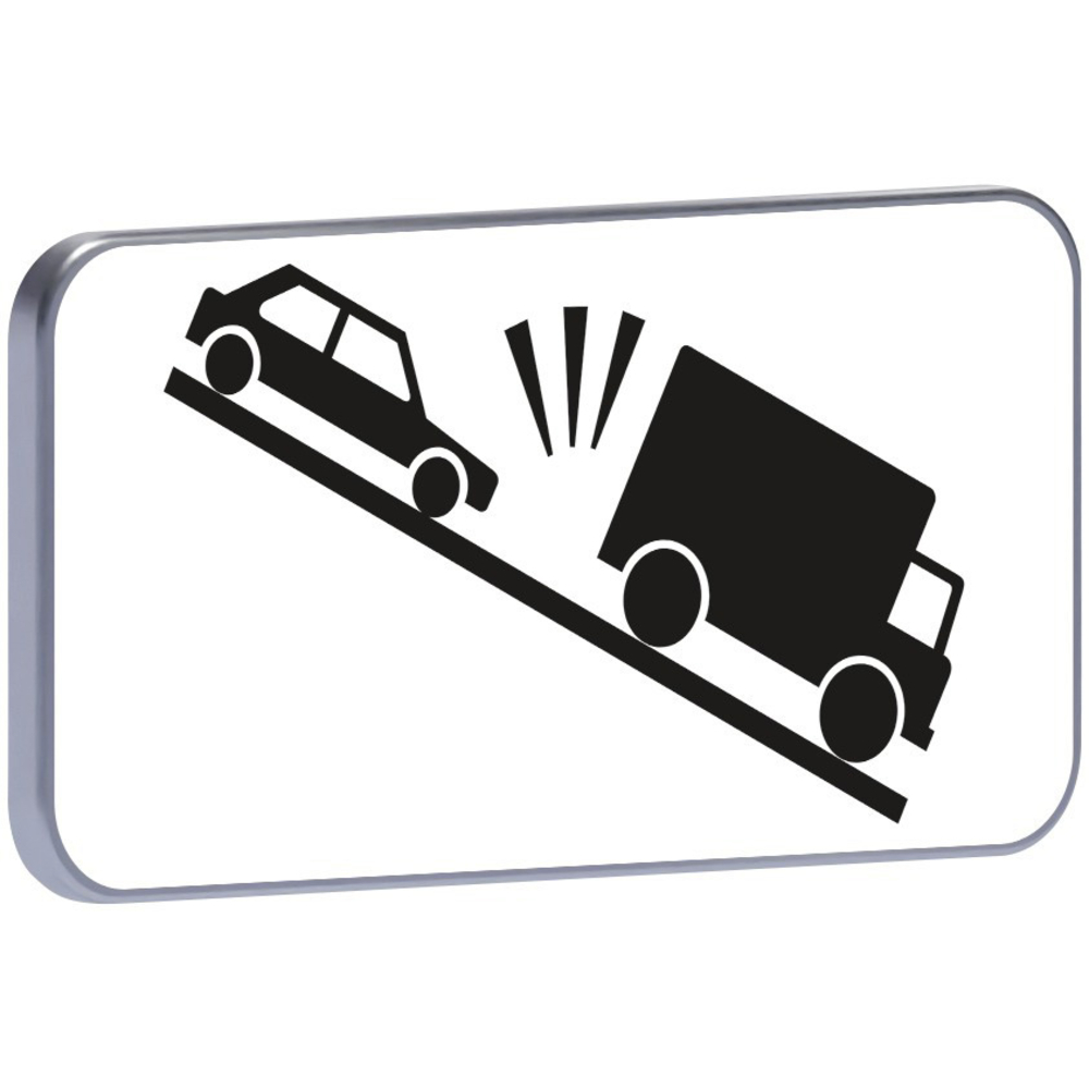 Panneau permanent M9j1 risque de collision véhicules lents en descente 500x350 c1 TALIAPLAST - 521406