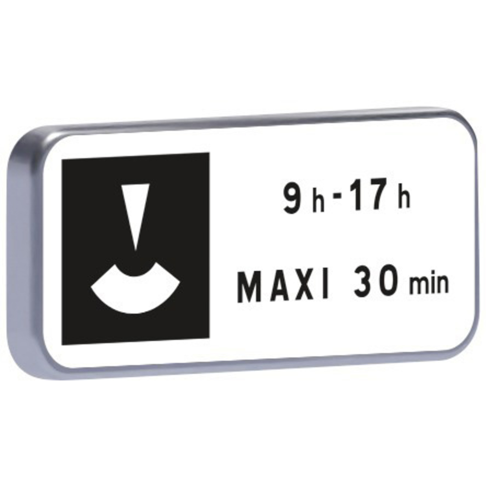 Panneau permanent M6c 350x150 c1 stationnement avec disque TALIAPLAST - 521418