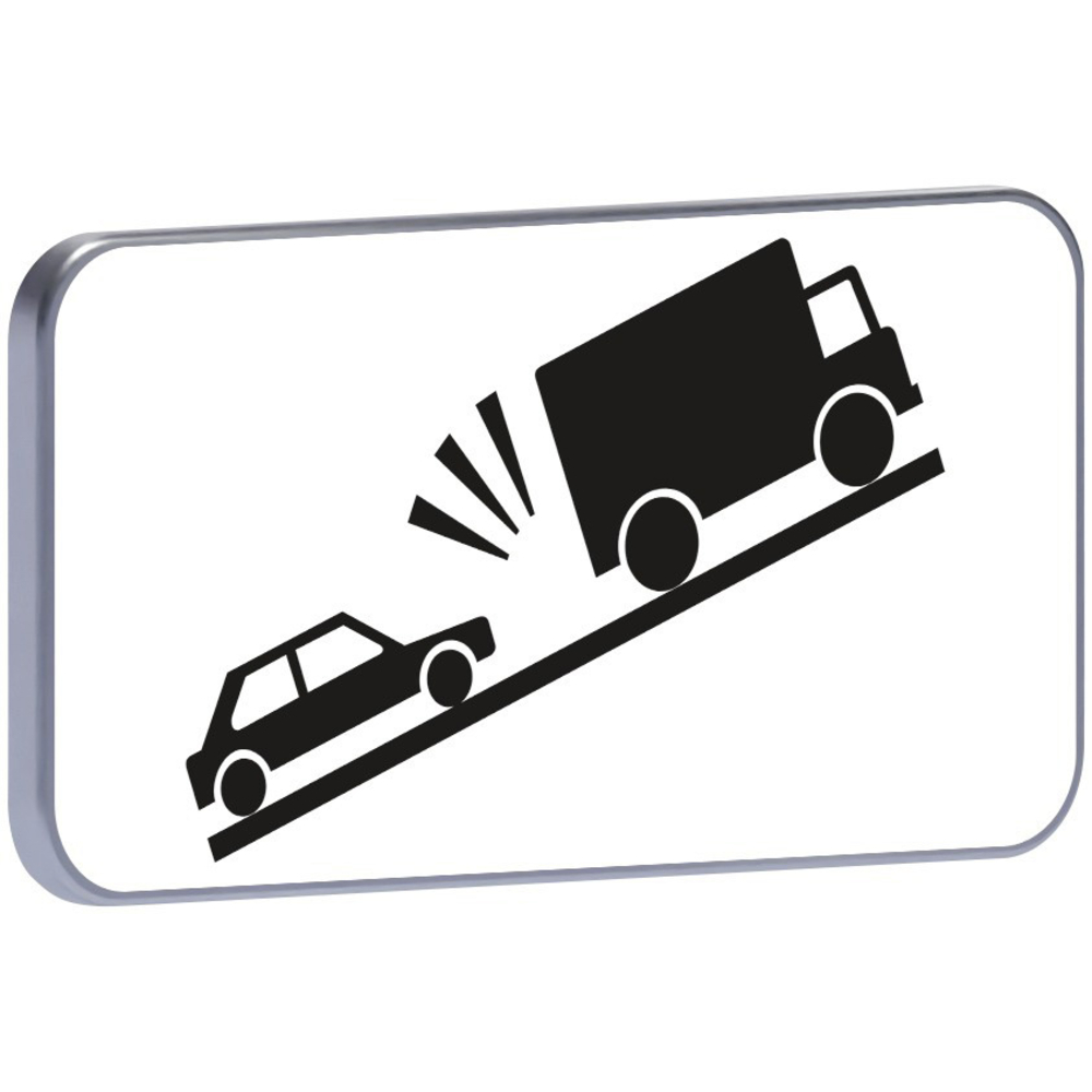 Panneau permanent M9j2 risque de collision véhicules lents en montée 700x350 c1 TALIAPLAST - 521437