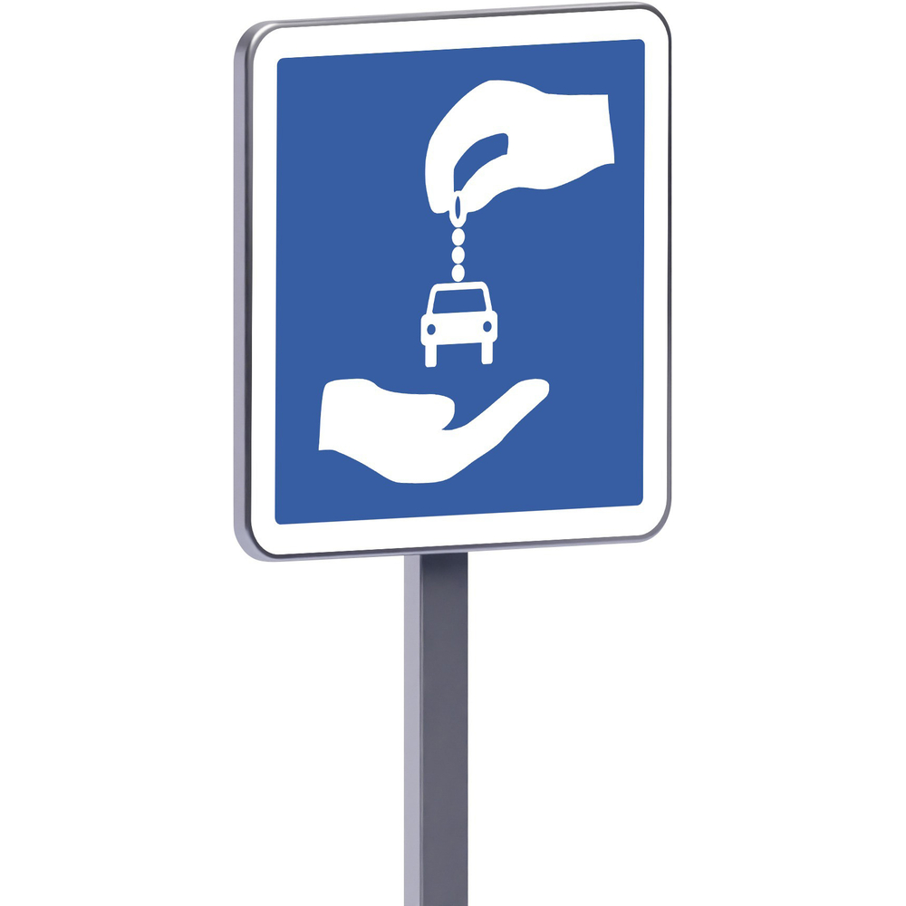 Panneau permanent C9 500x500 c2 station d'autopartage TALIAPLAST - 528159