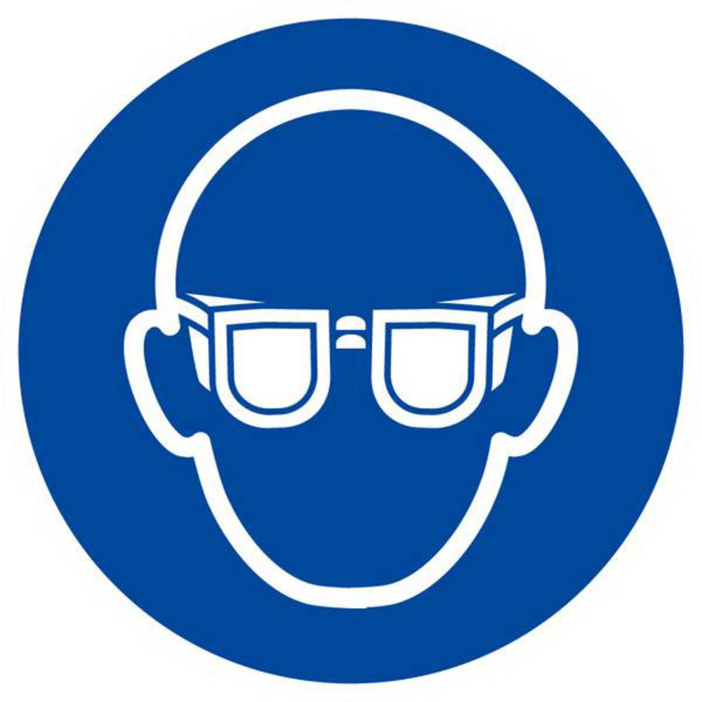 Panneau rigide LUNETTES DE PROTECTION OBLIGATOIRES D.80mm TALIAPLAST - 624503